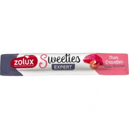 Friandises chat Zolux Sweeties thon et crevettes - Lot de 7 sticks
