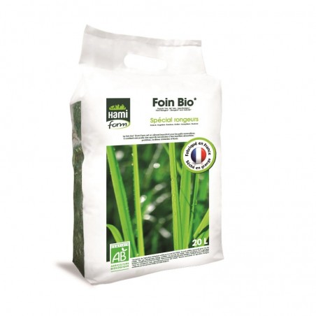 Foin Bio Special rongeurs - sac de 20 L - JungleVet