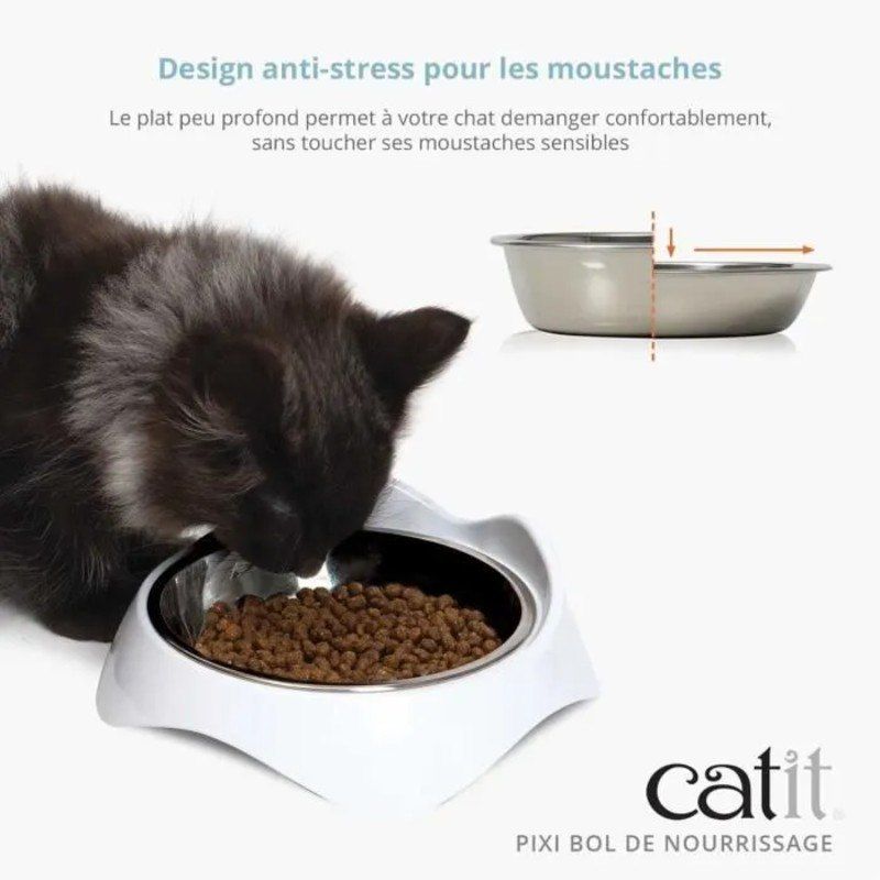 Gamelle Catit Pixi Dish coloris blanc - JungleVet