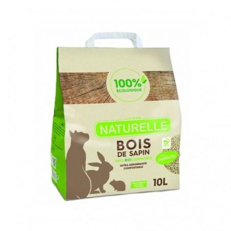 Litière compostable Perlinette Bois de sapin Chats et Nac - JungleVet