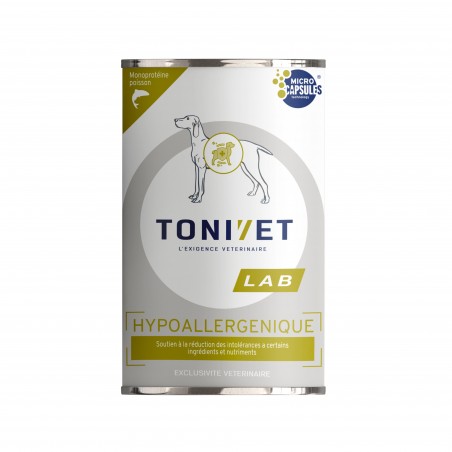 Tonivet Chien Hypoallergénique Saumon - 6 boîtes de 400 g - JungleVet