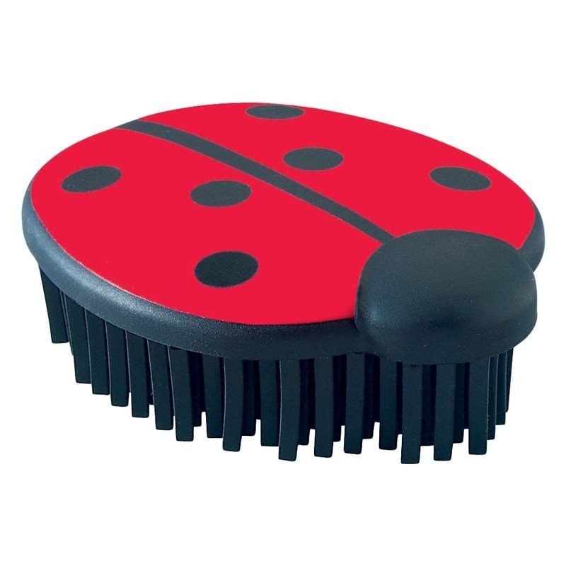 Brosse Coccinelle à picots en caoutchouc en V - JungleVet