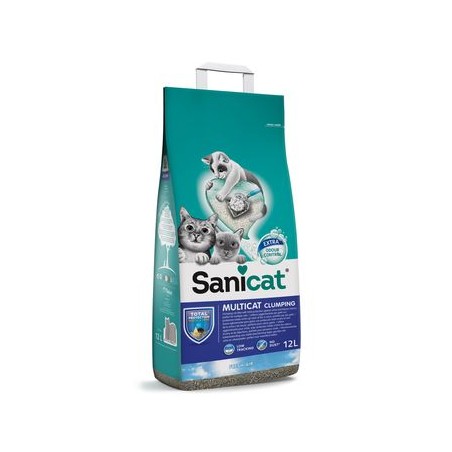 Litière Sanicat Multicat Agglomérante - Sac de 12 L - JungleVet