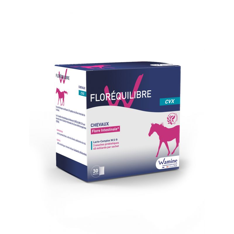 Wamine Floréquilibre CVX pour chevaux - 30 sachets de 3 g - JungleVet
