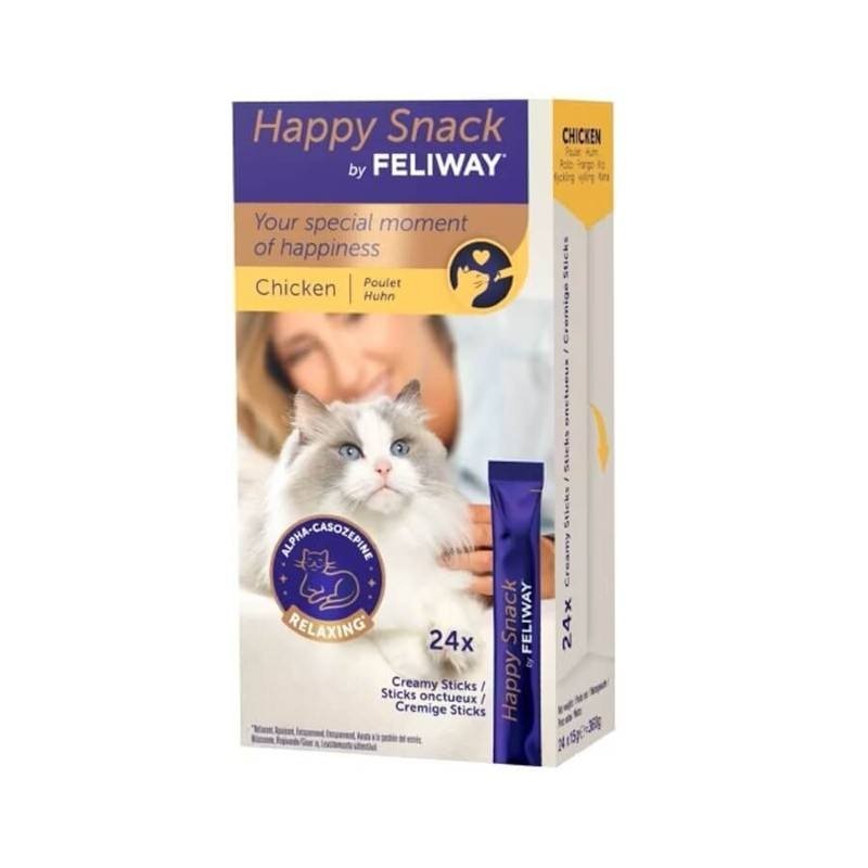 Feliway Happy Snack au Poulet pour chats - JungleVet