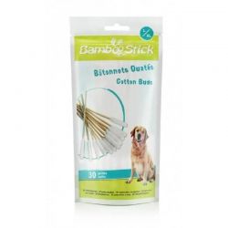 Coton tige Bamboostick pour chien  - Sachet de 30 - JungleVet