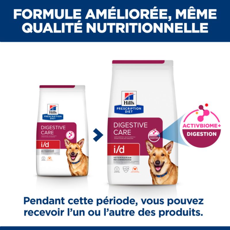 Hill's Prescription Diet i/d Digestive pour chien au poulet - JungleVet