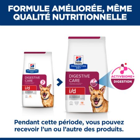 Hill's Prescription Diet i/d Digestive pour chien au poulet - JungleVet