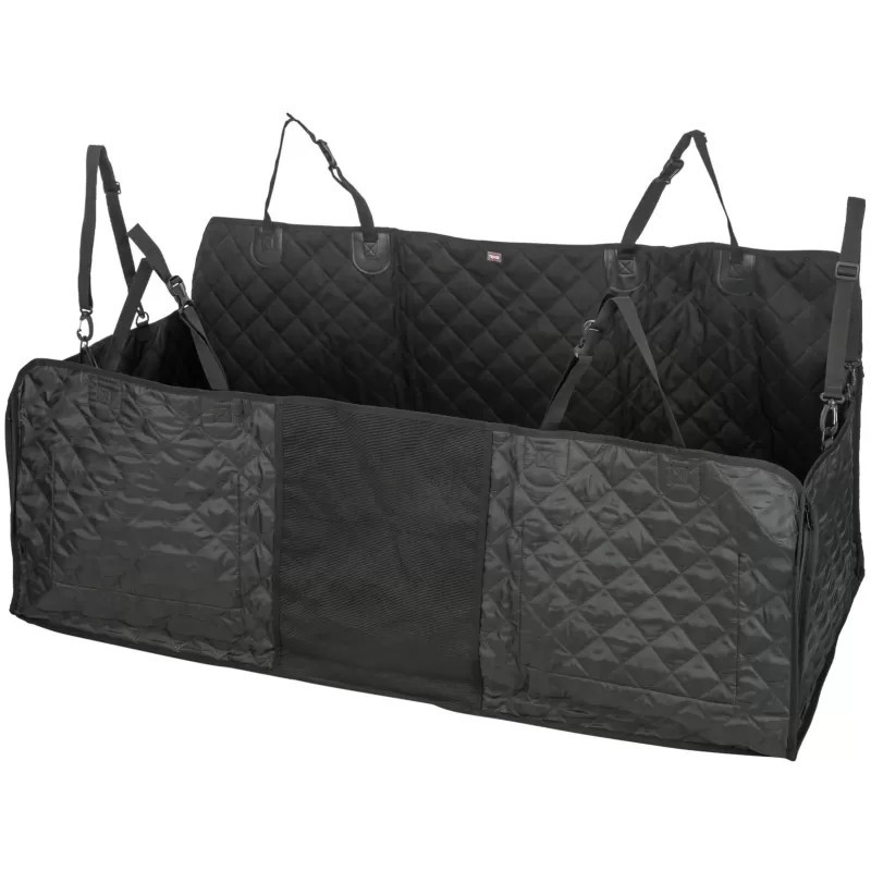 Housse de banquette arrière Trixie en nylon avec base rigide - Noir - JungleVet