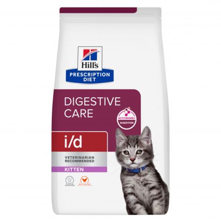 Hill's Prescription Diet Kitten I/D Digestive au Poulet- Sac de 1,5 kg - JungleVet
