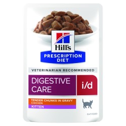 Hill's Prescription Diet kitten I/D Digestive Poulet - 12 sachets de 85 g - JungleVet
