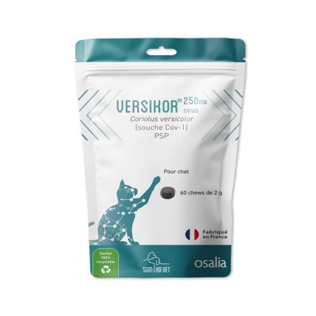Versikor 250 chews pour chat - Sachet de 60 bouchées - JungleVet