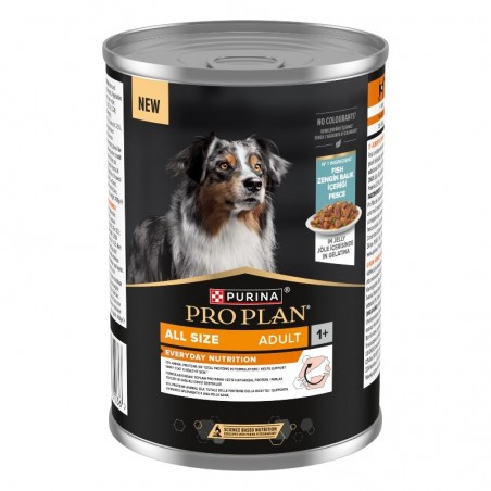 Pro Plan Dog All Size Adult Poisson en gelée - 12 boites de 400 g - JungleVet