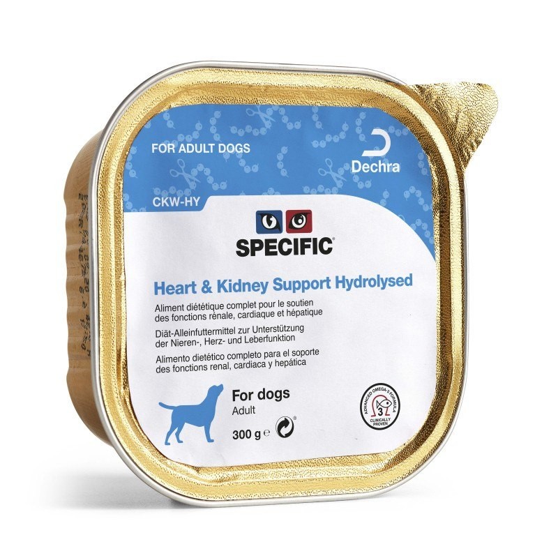 Specific CKW HY Heart&Kidney Support Hydrolysed Barquette - 6 barquettes de 300 g - JungleVet
