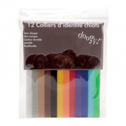 Colliers d'identification pour chiots Doogy - Lot de 12 - JungleVet