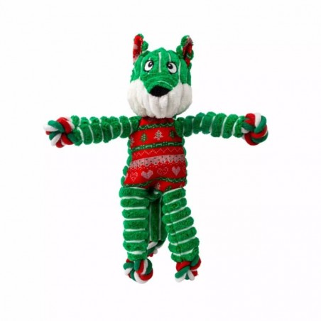 Jouet pour chien Kong Holiday Floppy Knots Fox - JungleVet