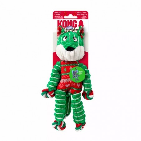 Jouet pour chien Kong Holiday Floppy Knots Fox - JungleVet
