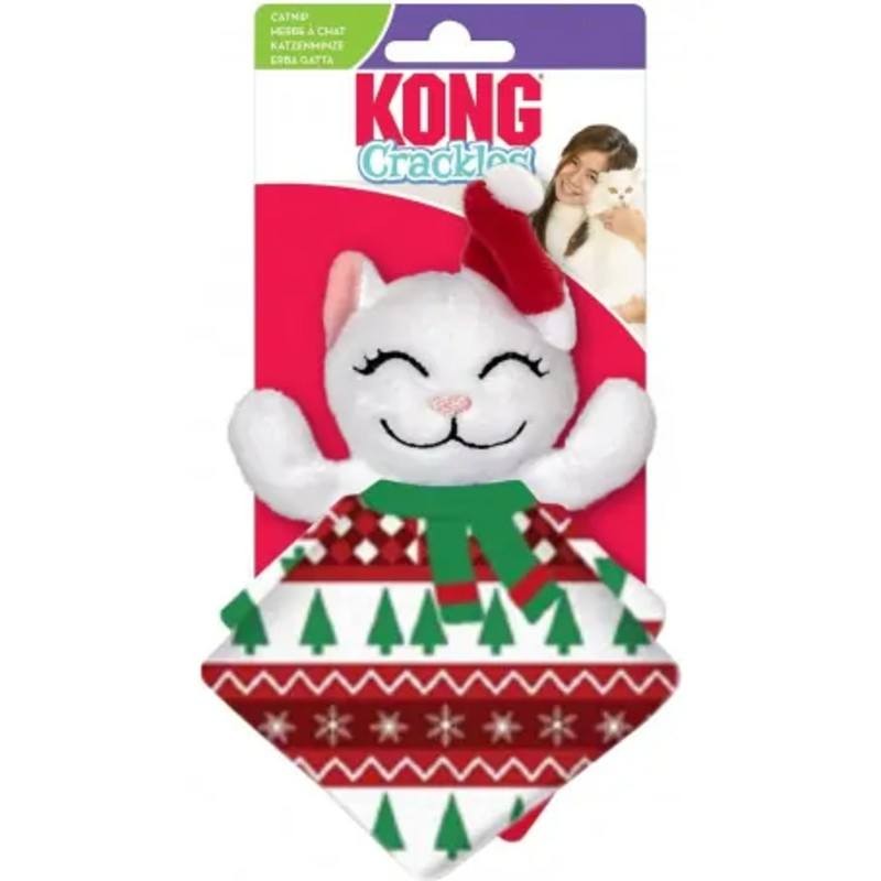 Jouet pour chat Kong Cat Holiday Crackles Santa Kitty - JungleVet