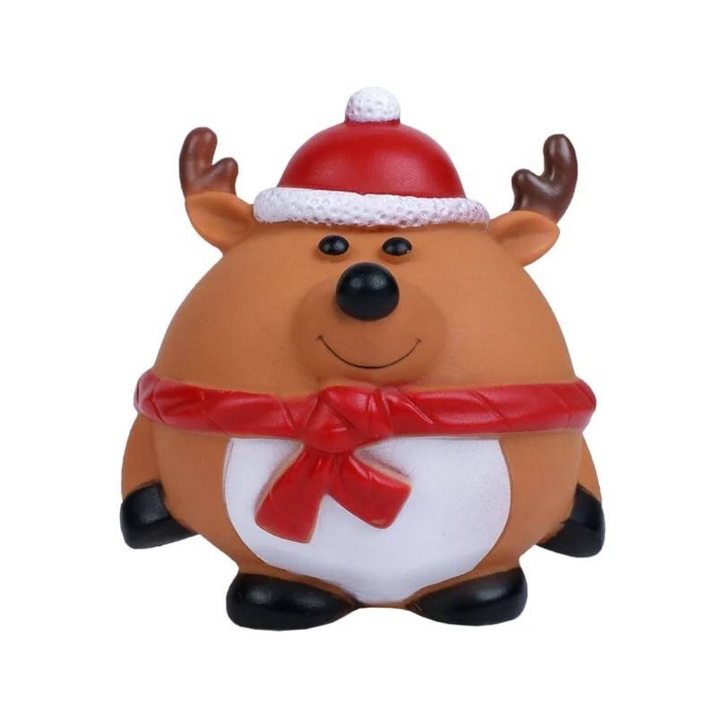 Jouet pour chien Noël Balle Cerf en vinyl - JungleVet