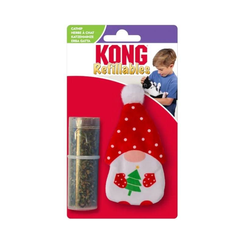 Jouet pour chat Kong Cat Holiday Refillables Gnome - JungleVet