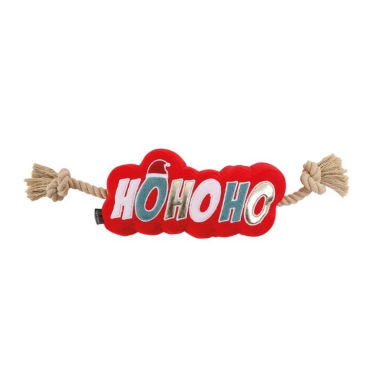 Jouet de Noël pour chien corde "Hohoho" - JungleVet
