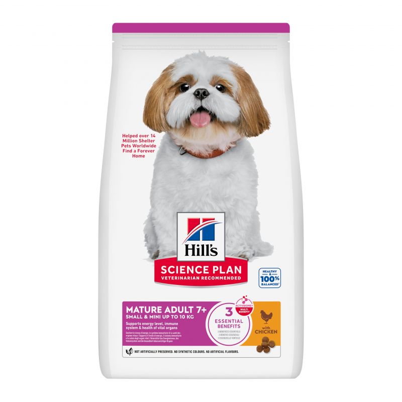 Hill's Science Plan Mature adult 7+Small & Mini pour chien au poulet - JungleVet