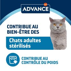 Advance Chat Adult Sterilized Poisson Sachet Repas - 12 x 85 g