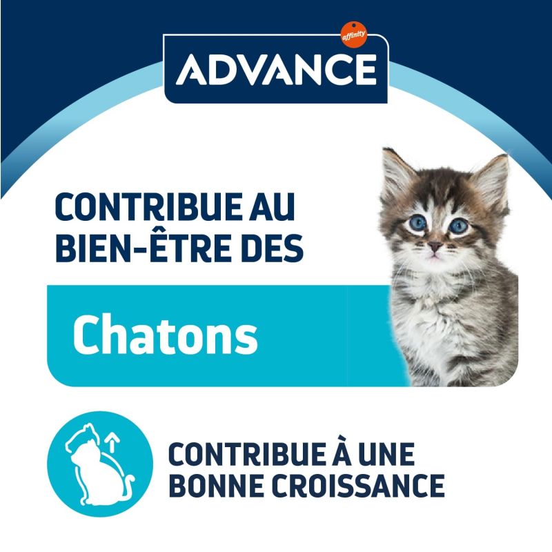 Advance Chat Kitten Poulet Sachet Repas - 12 x 85 g