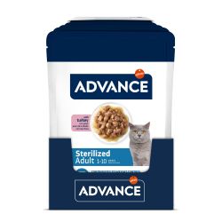 Advance Chat Adult Sterilized Dinde Sachet Repas - 12 x 85 g
