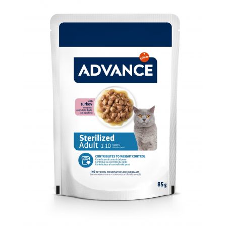 Advance Chat Adult Sterilized Dinde Sachet Repas - 12 x 85 g