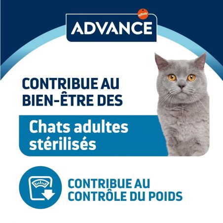 Advance Chat Adult Sterilized Dinde Sachet Repas - 12 x 85 g