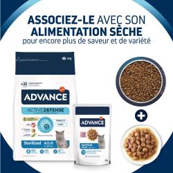 Advance Chat Adult Sterilized Dinde Sachet Repas - 12 x 85 g