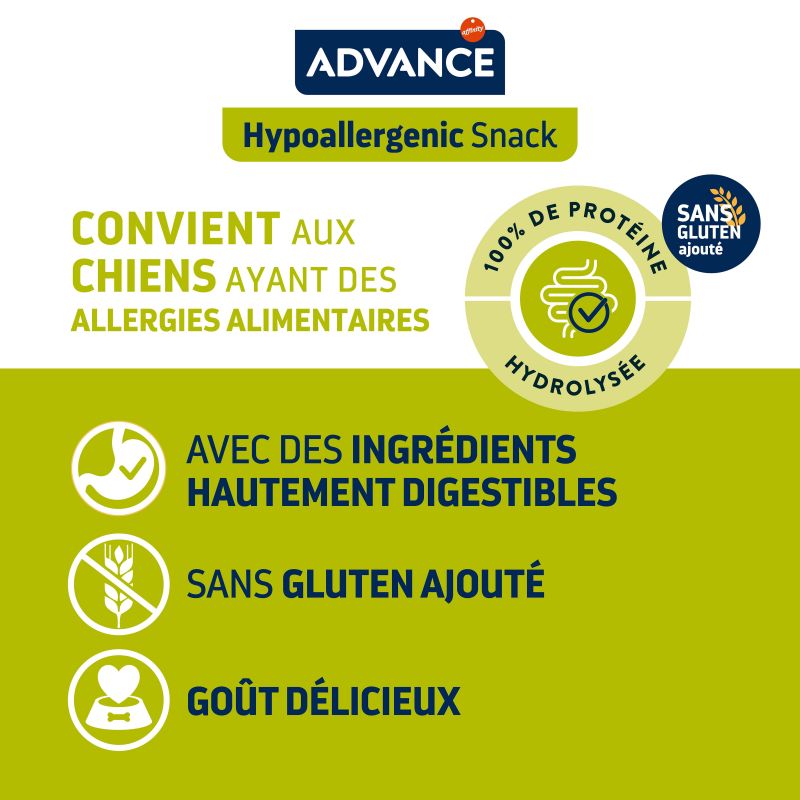 Advance Chien Snack Hypoallergenic - Boîte de 7 x 150 g