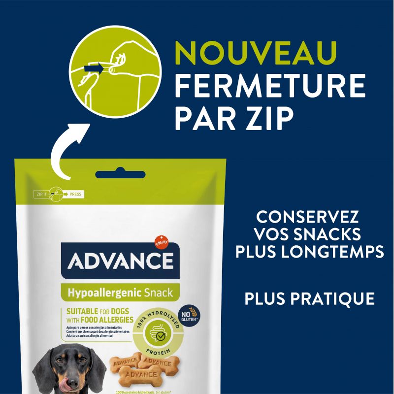 Advance Chien Snack Hypoallergenic - Boîte de 7 x 150 g
