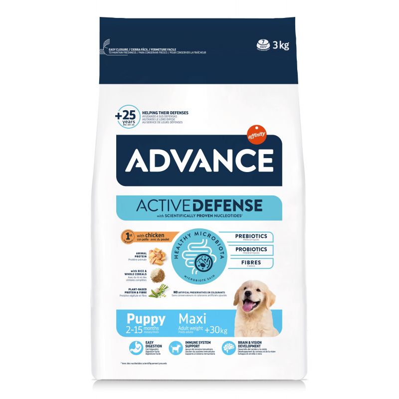 Advance Active Defense Chien Puppy Maxi Poulet