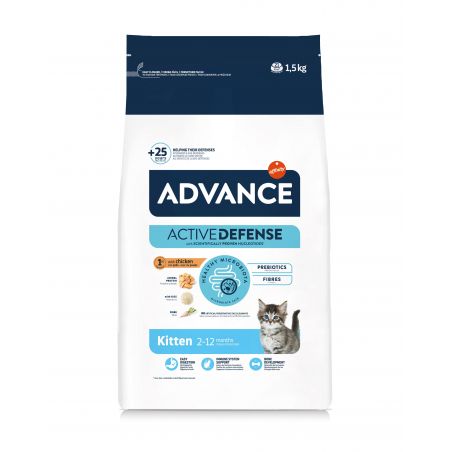 Advance Active Defense Chat Kitten Poulet - Sac de 1,5 kg