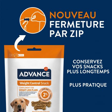Advance Chien Snack Appetit Control - boîte de 7 x 150 g