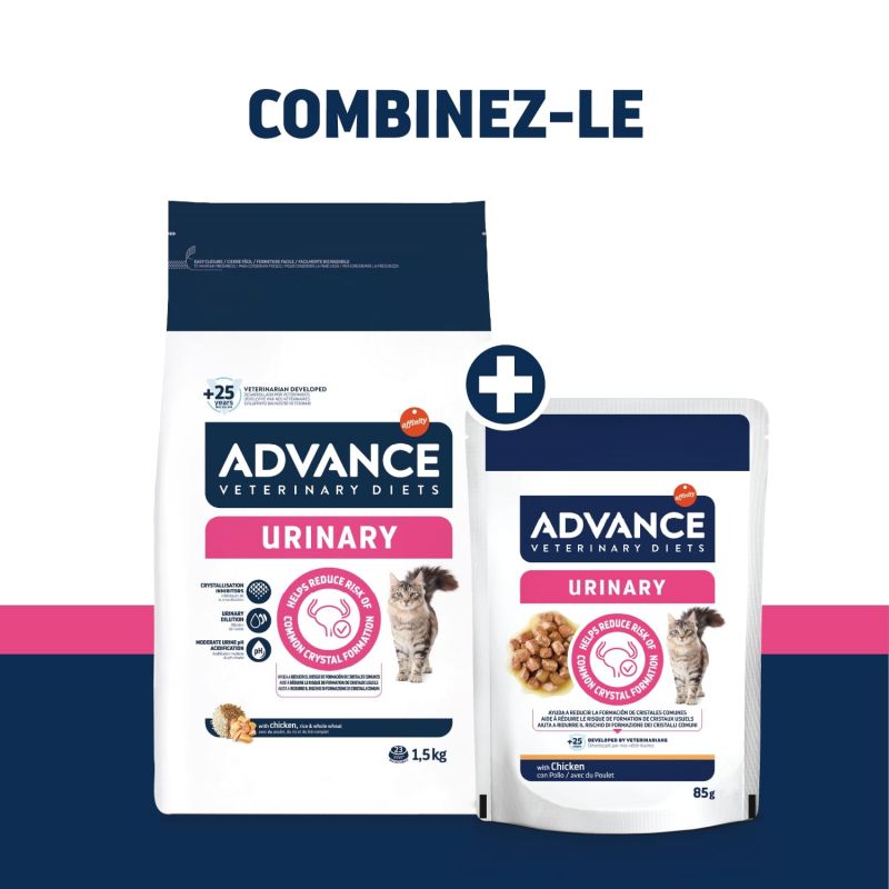 Advance Chat Urinary Poulet - Sachet Repas 12 x 85 g