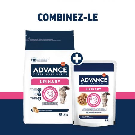 Advance Chat Urinary Poulet - Sachet Repas 12 x 85 g