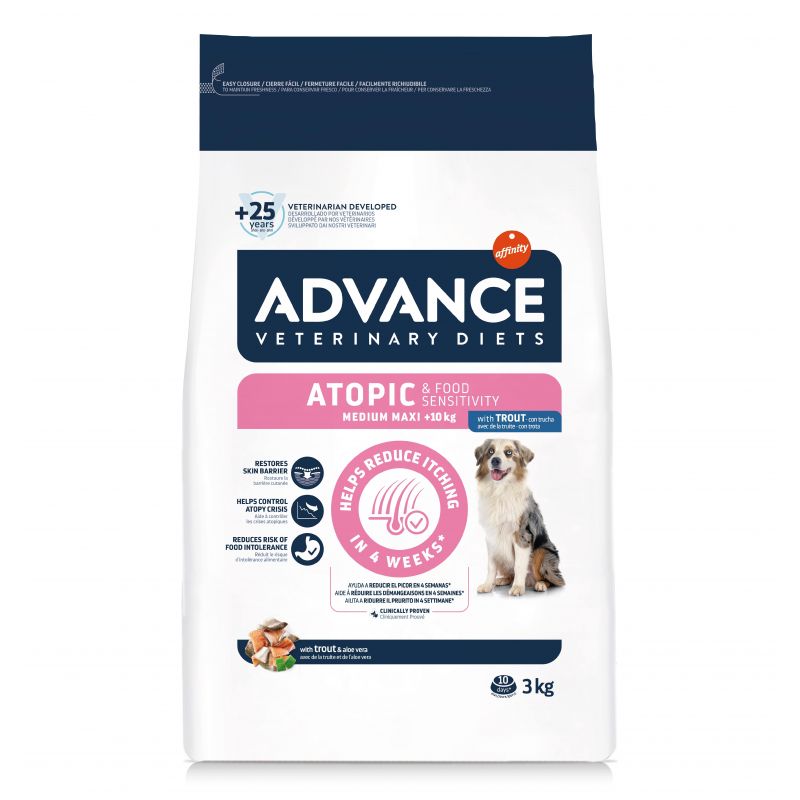 Advance Chien Atopic Medium Maxi Truite - Sac de 3 kg