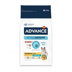 Advance Active Defense Chat Sterilized Sensitive Care Saumon sac de 1,5 kg