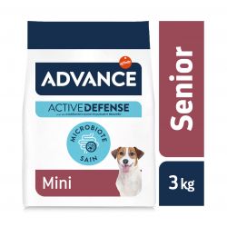 Advance Active Defense Chien Vitality +8 Senior Mini au Poulet Sac de 3 kg