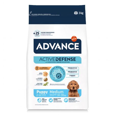 Advance Active Defense Chien Puppy Medium Poulet sac de 3 kg
