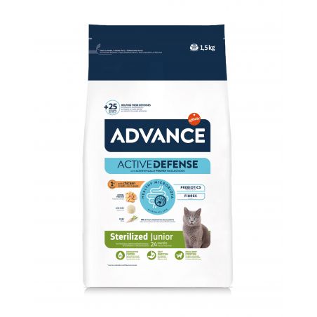 Advance Active Defense Chat Junior Sterilized Poulet sac de 1,5 kg