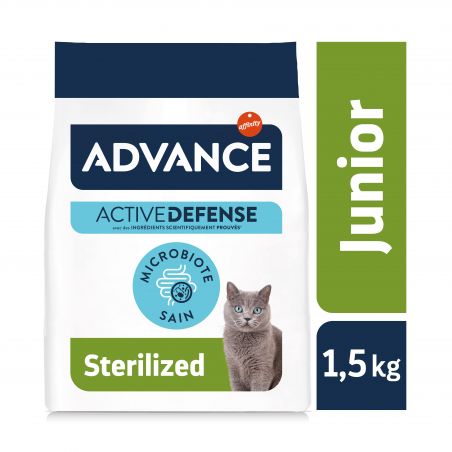 Advance Active Defense Chat Junior Sterilized Poulet sac de 1,5 kg