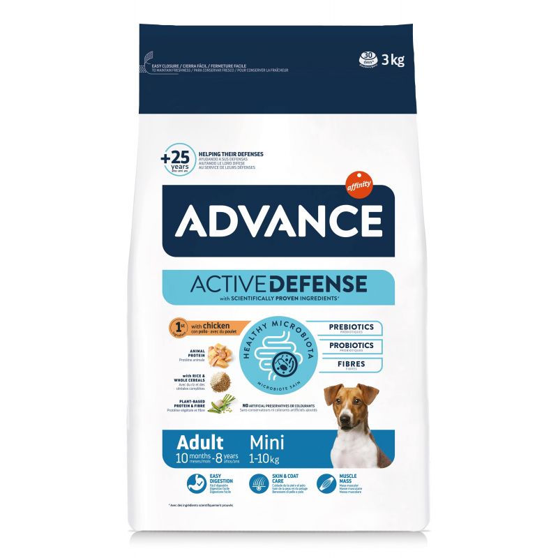 Advance Active Defense Chien Adulte Mini Poulet Sac de 3 kg