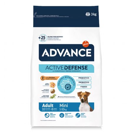 Advance Active Defense Chien Adulte Mini Poulet Sac de 3 kg