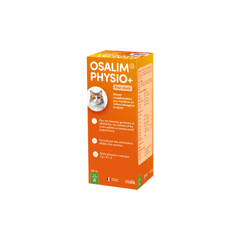 Osalim Physio + Chat - Flacon de 300 ml + seringue - JungleVet
