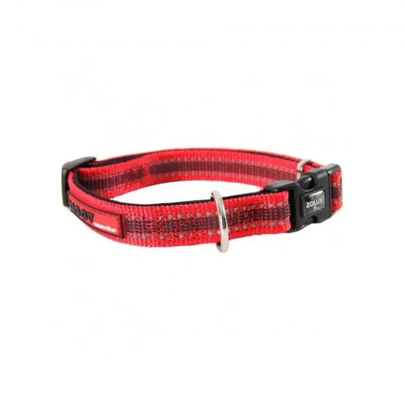 Collier « Soft » Réglable Pour Cheval – Diam. 15 Mm, Longueur 90 Cm – Bleu Marine/rouge, Parfait Pour Travail Au Sol Et Randonnée